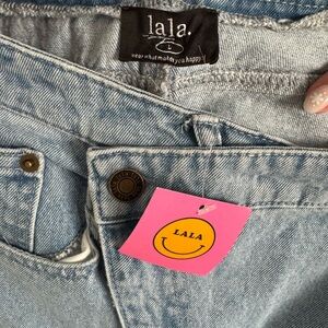 Dressed in LALA Don't Kill My Vibe Criss Cross Denim Maxi Skirt